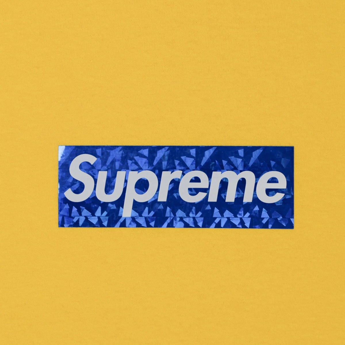 Supreme Blue/Yellow Holographic Box Logo Tee– The Box Logo 