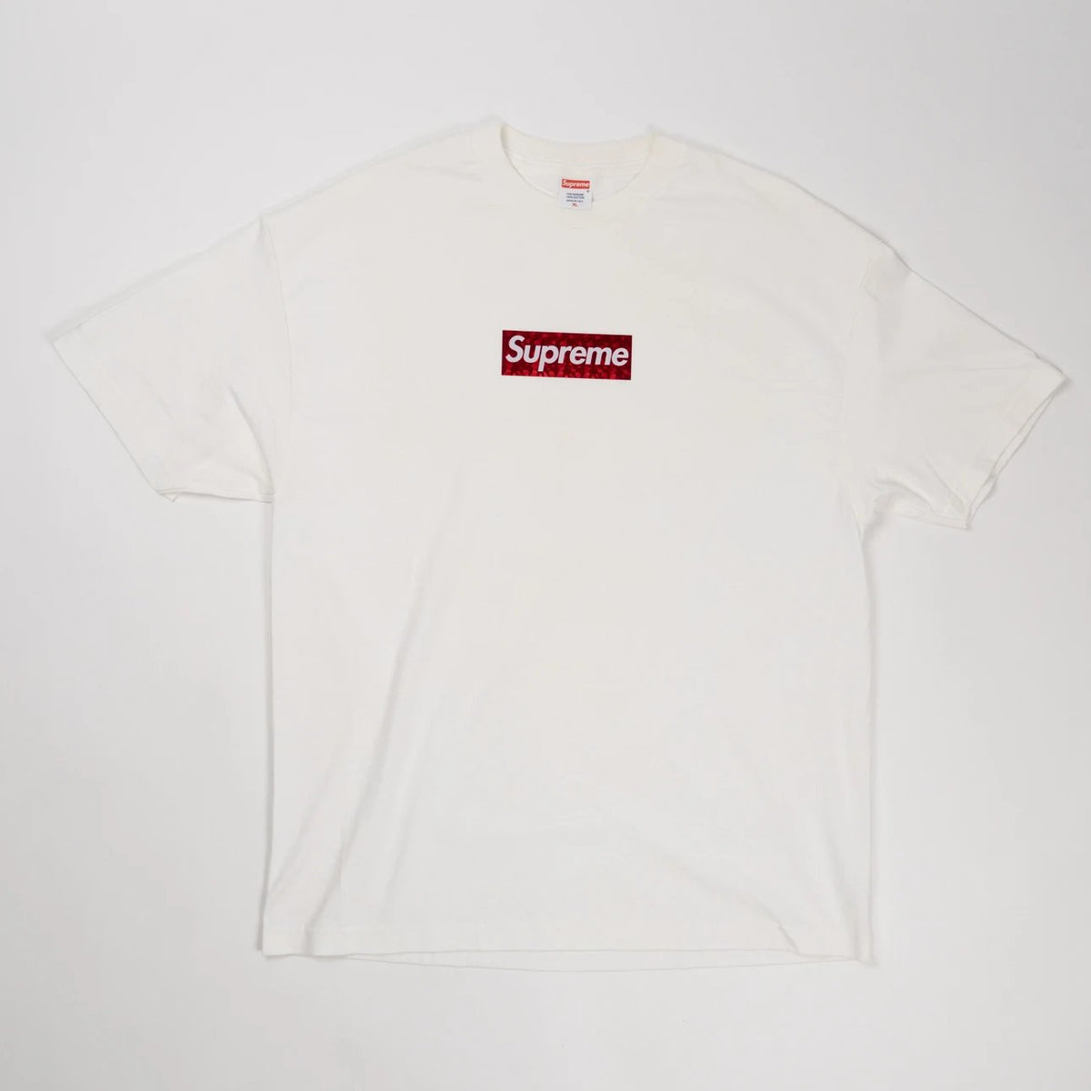 Supreme Red/White Holographic Box Logo Tee– The Box Logo Collection
