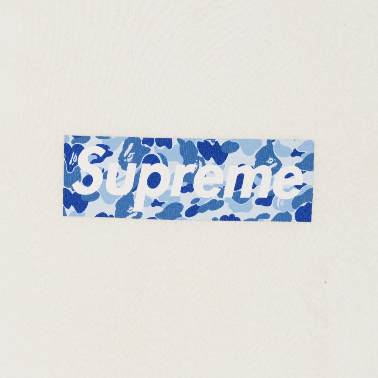 Supreme Bape Blue ABC Box Logo Tee #6– The Box Logo Collection